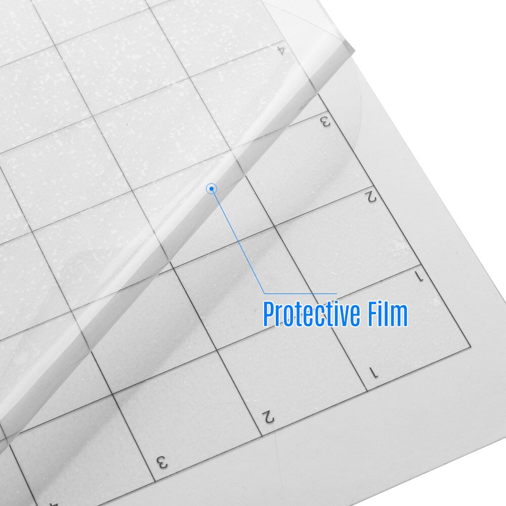 3pcs Replacement Cutting Mat Adhesive Mat Pad with Measuring Grid Paper Cutting Board for Silhouette Cameo Plotter Machine