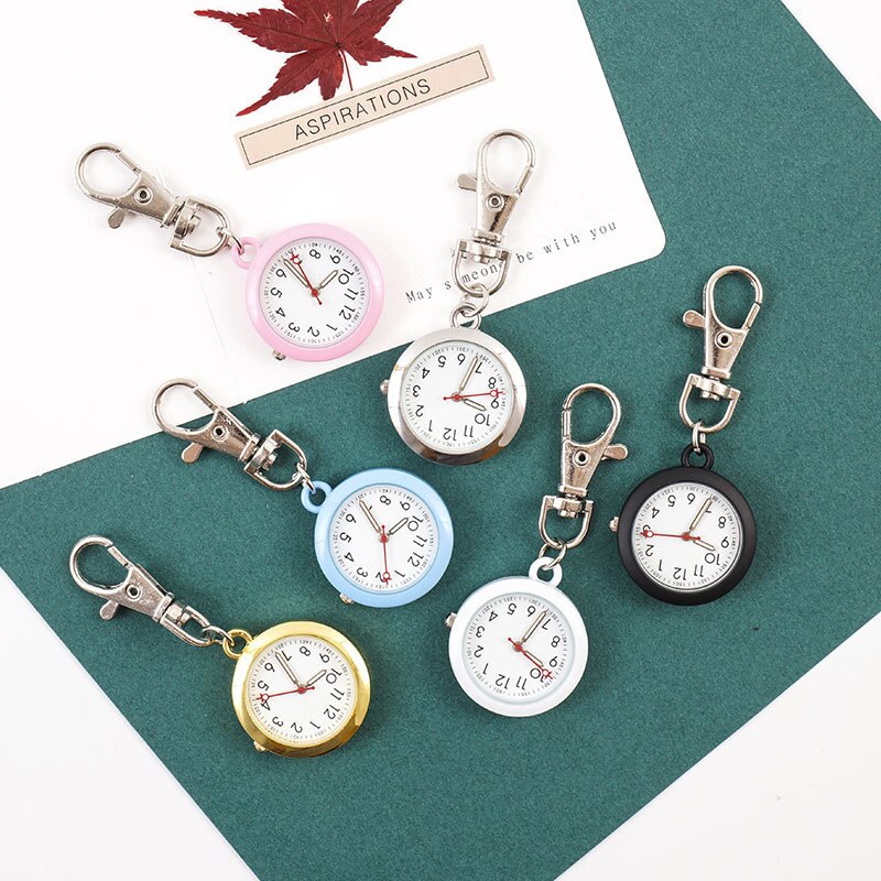 Clásico reloj de bolsillo Relojes FOB enfermera estudiante llavero de sobre el examen médico de Oro al hospital Doctor