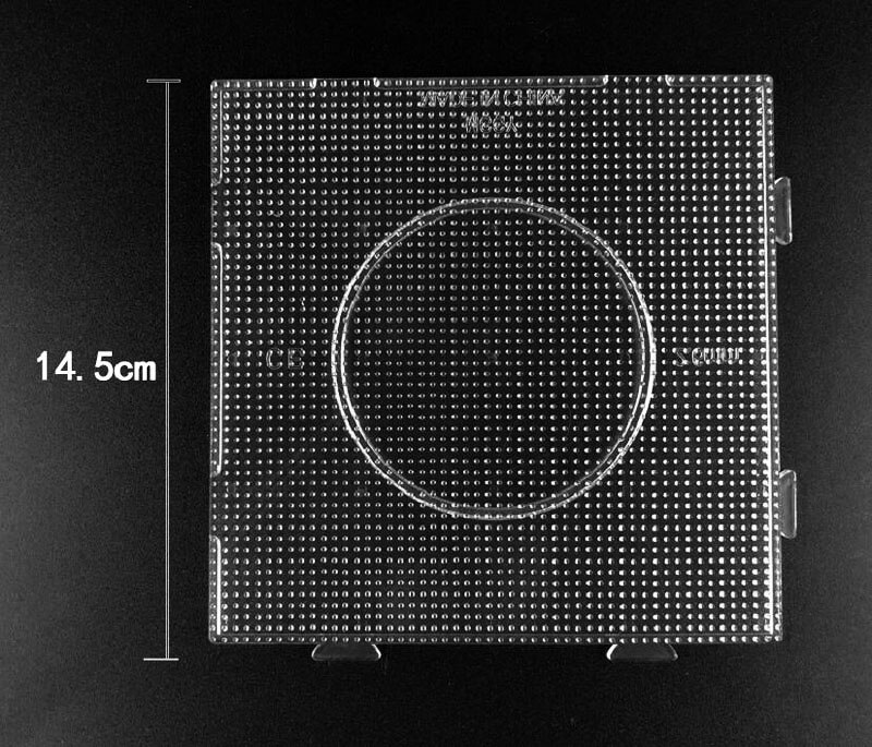 2.6Mm Hama Kralen Transparant Pegboard Puzzel Perler Zekering Sjabloon Voor Creatief Educatief Speelgoed: Large square