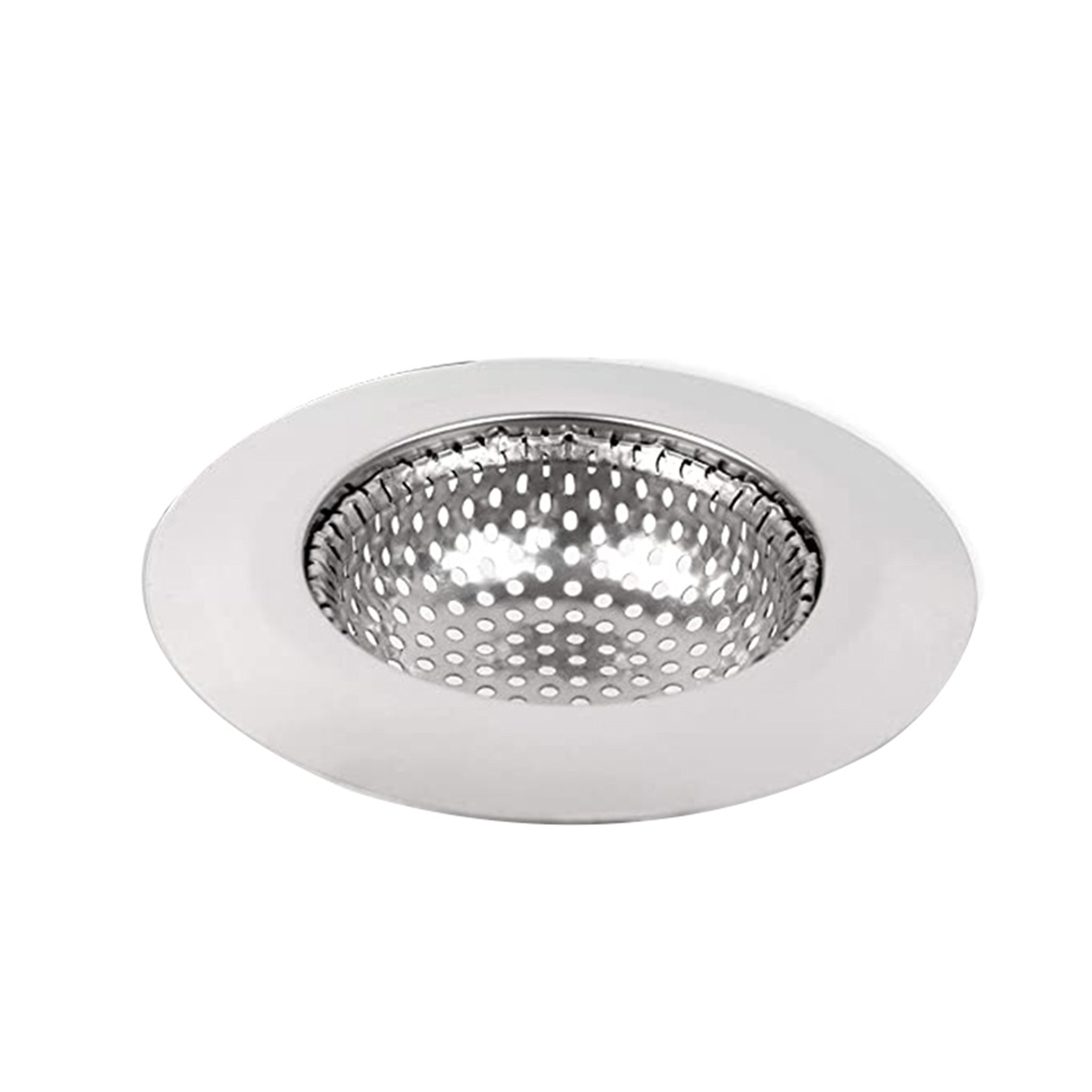 3Pcs Stainless Steel Bathtub Hair Catcher Stopper Shower Drain Hole Filter Trap Kitchen Metal Sink Strainer NIN668: Coarse Net 11cm