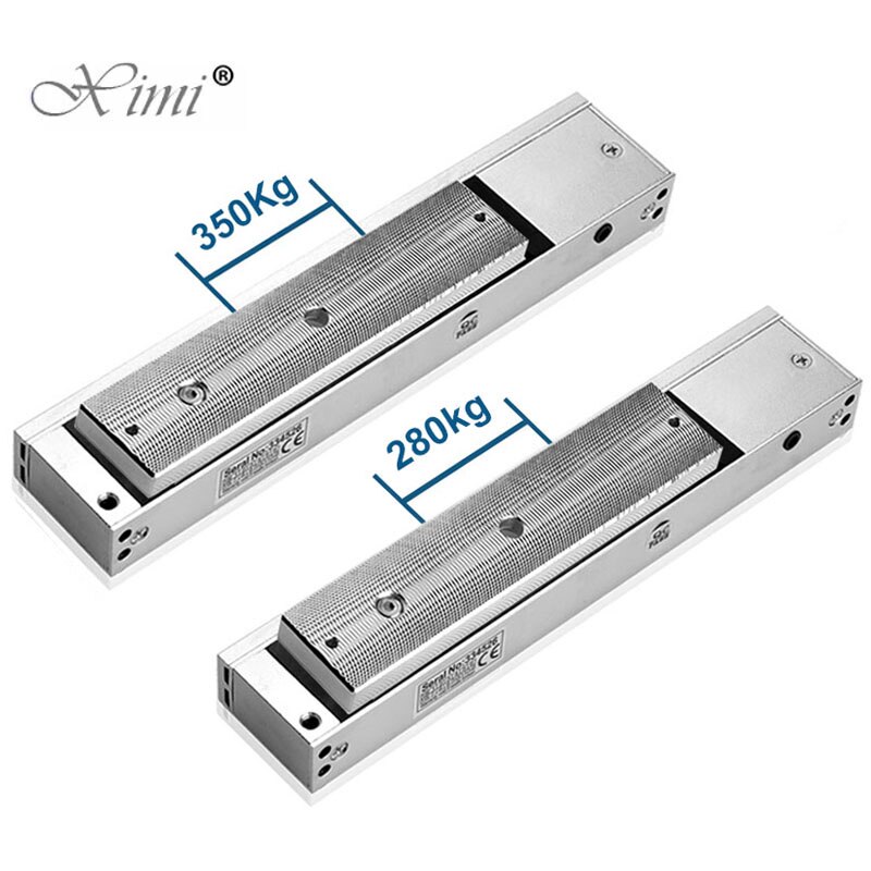 Cerradura magnética eléctrica para puerta de Control de acceso, cerrojo electromagnético de 280KG, 500 libras, 350KG, 800 libras, CC de 12V/24V