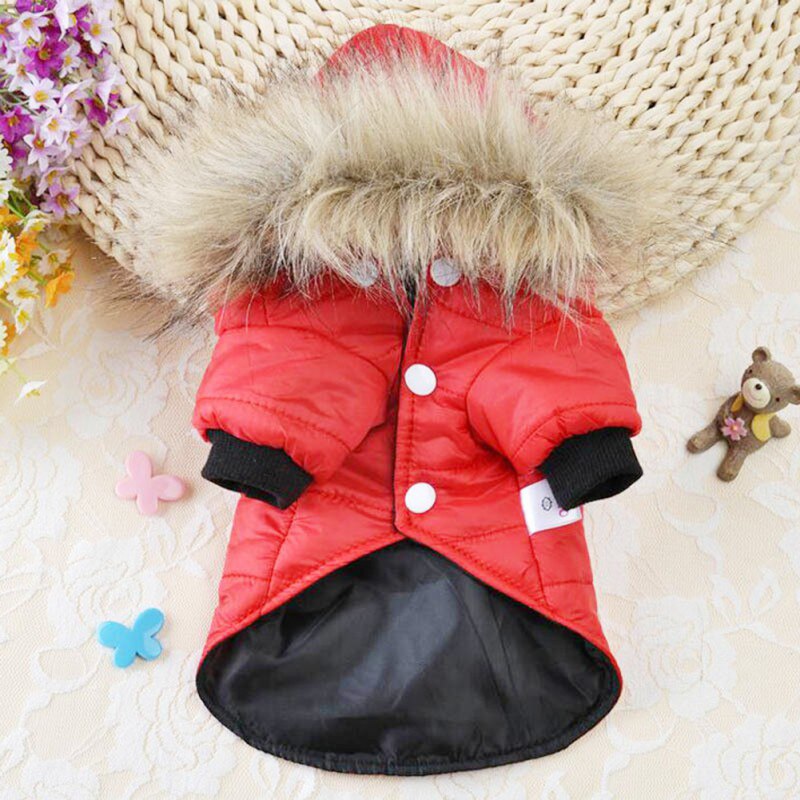 hiver chien veste manteau coton-rembourré pour Chihuahua veste Costume sweat à capuche chiot manteaux pour petits grands chiens