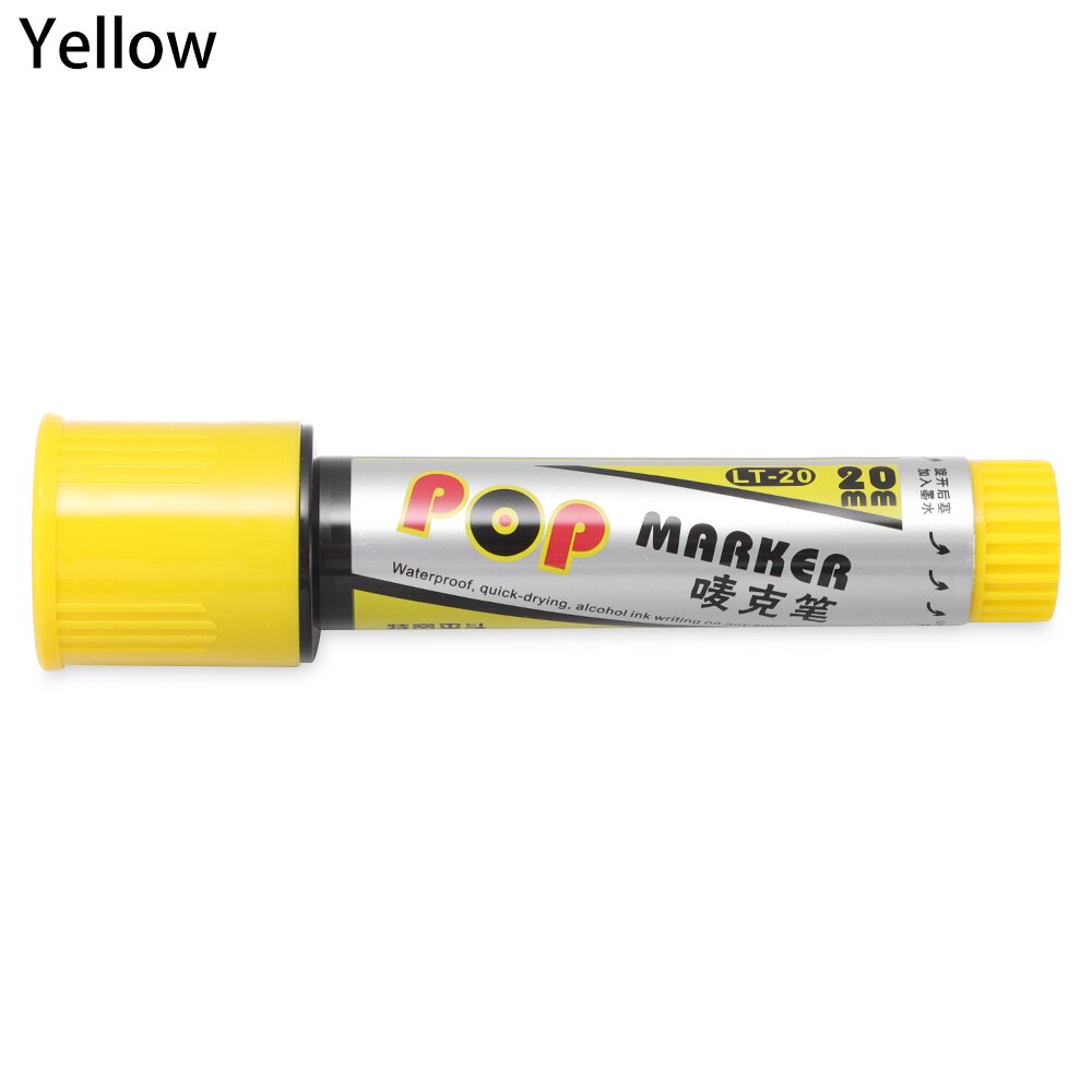 Universal Waterproof Permanent Paint Marker Pen Car Tyre Tire Tread Rubber Metal Stationery Supplies: yellow 002