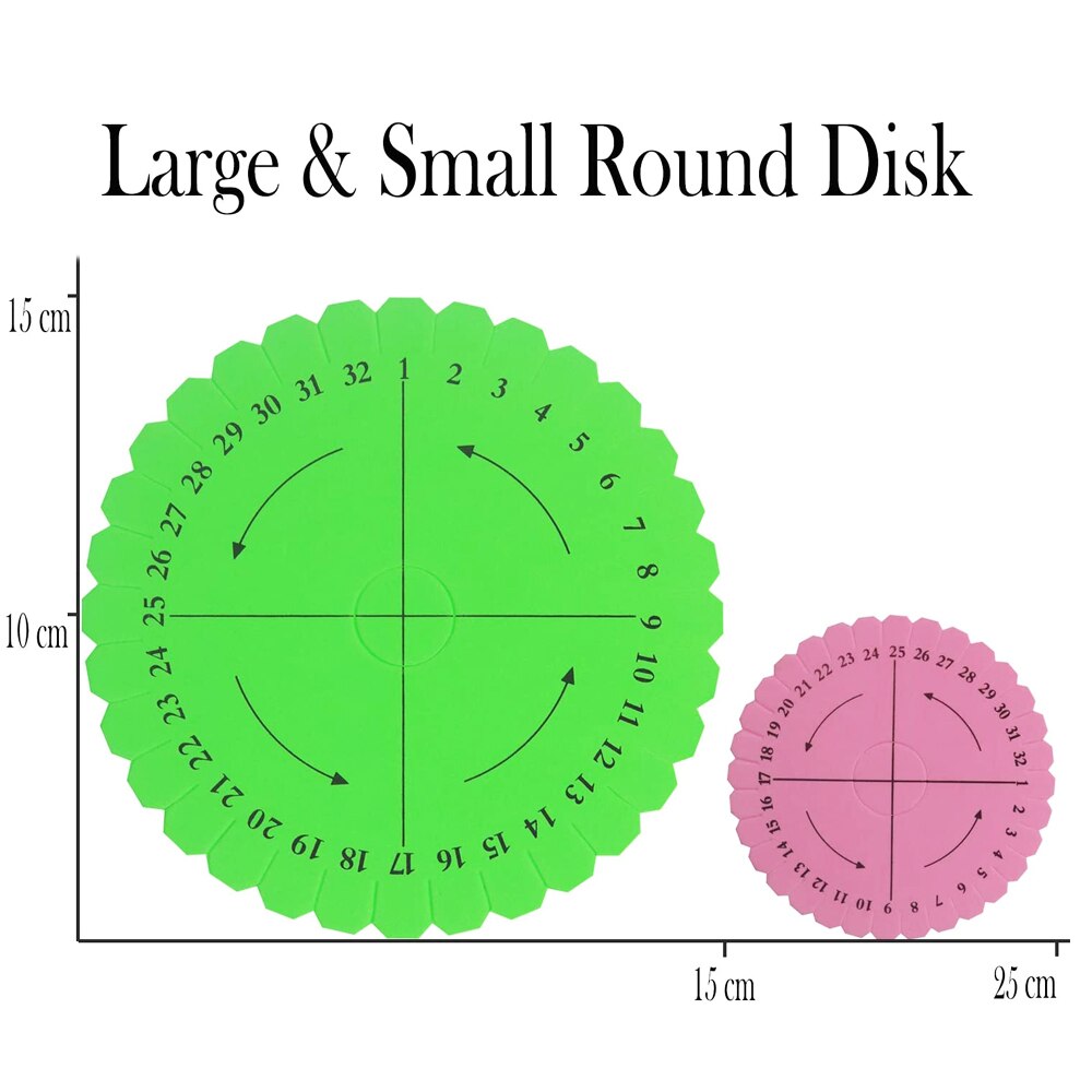 Braiding Disk Round Square Kumihimo Beading Cord Disc Braiding Braided Plate DIY Bracelet Loom Weaving Board Craft Tools