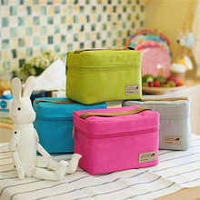 Draagbare Thermische Geïsoleerde Lunchbox School Voedsel Opbergtas Draagbare Waterdichte Picknick Carry Tote Lunch Tas