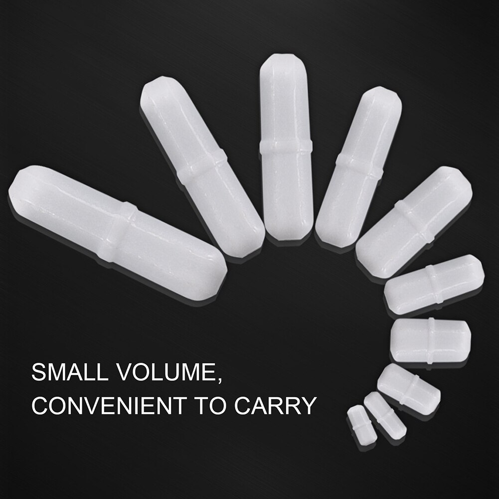7 Stks/set Magneetroerder Ptfe Mixer Vlakte Staaf Corrosiebestendig Biologische Praktische Onderzoek Spinbar Roterende Roeren Bar