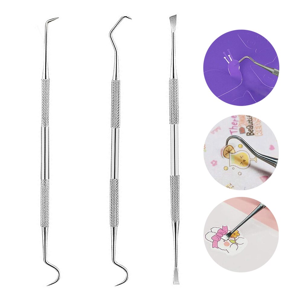 11 Stks/set Diy Gedroogde Bloem Gereedschap Multifunctionele Vinyl Sticker Reliëf Tool Kit Voor Wieden Vinyl Silhouetten Halfedelsteen Belettering