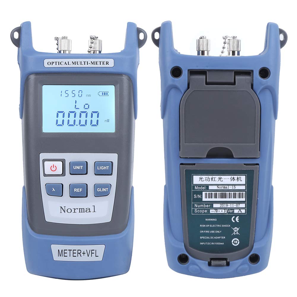 2-in-1 Optical Power Meter Visual Fault Locator OPM -70~+3 / -50~+20dBm SM MM 800-1700nm VFL 5KM 15KM