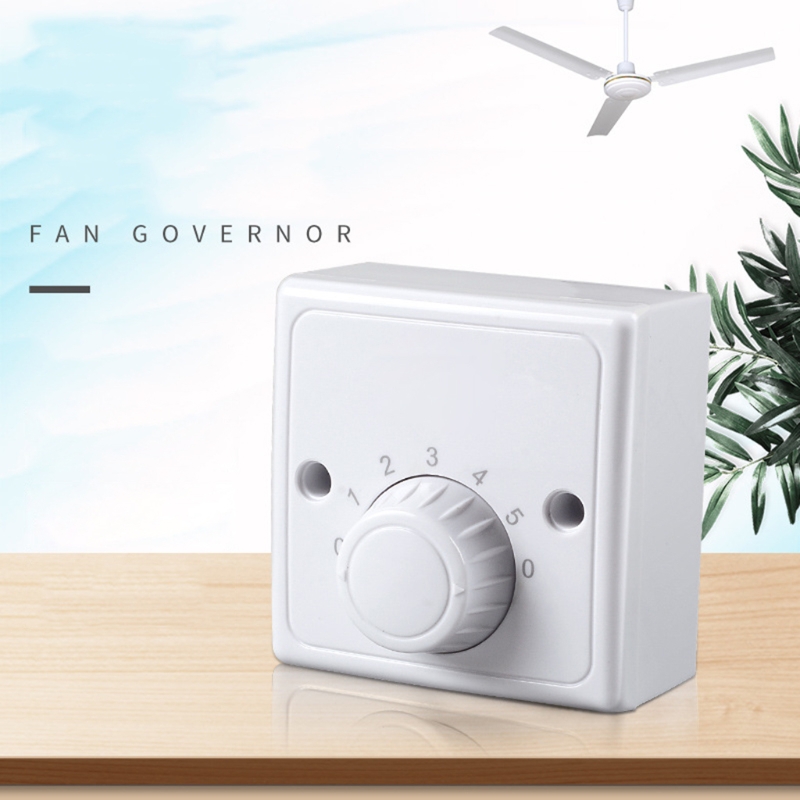 Variabele Snelheidsregeling Voor Meest Elektrische Fans Speed Adjuster Vervanging, Wit