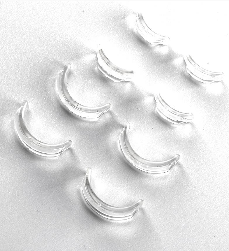 8pcs/set Silicone Invisible Ring Size Adjuster Transparent Ring Adjuster Reducer Ring Sizer Fit Any Rings: Default Title