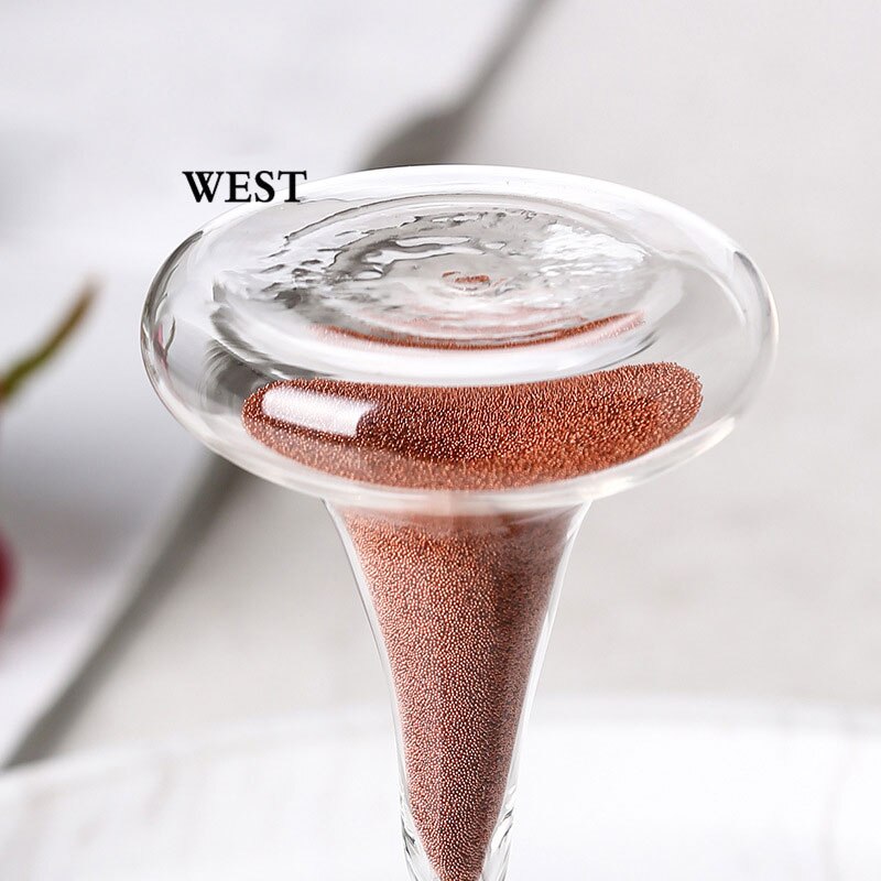 1 min Simple moderne européen verre à vin forme double couche verre minuterie sablier maison salon décoration ornements