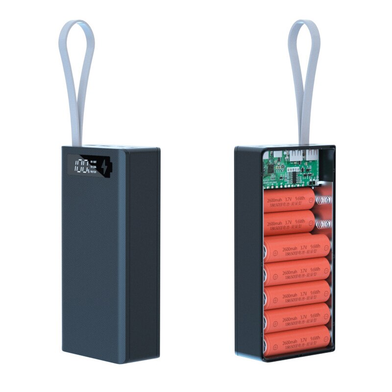 18650 Battery Storage Box Power Bank Wireless Charger Power Box Case DIY External Battery Case 18650 Battery Holder Box