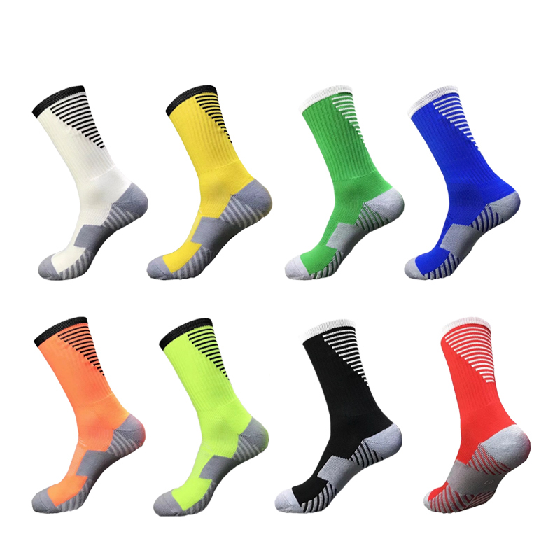 Voksen fotball sokker anti slip herre sports fotball sokker 18 pustende strømper utendørs trening absorberer svette