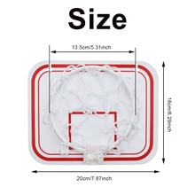 Mini Plastic Indoor Basketball Hoop Over Door Wall-Mount Kids Sports With Ball