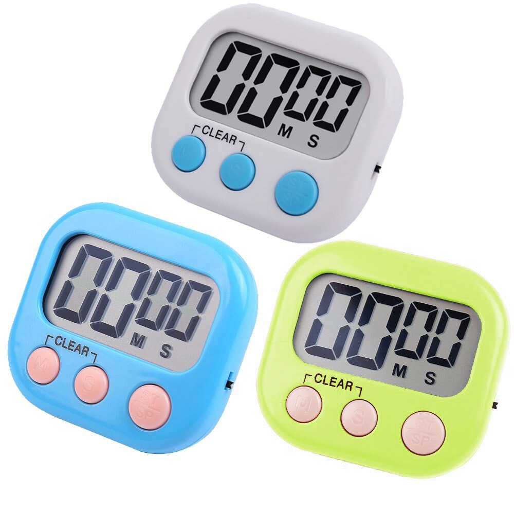 Large LCD Digital Kitchen Egg Cooking Timer Count Down Clock Alarm Stopwatch(blue)