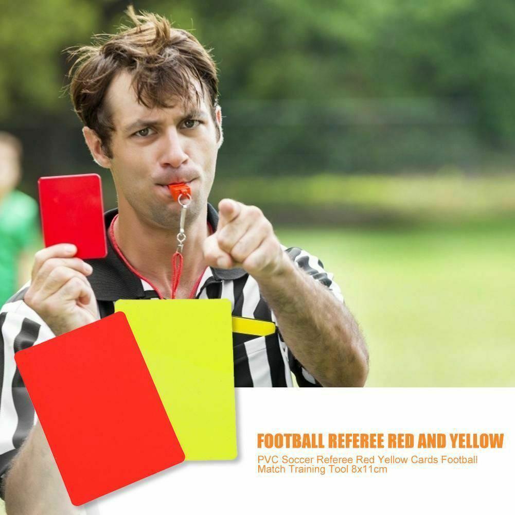 Permanent professional football football referee red yellow cards football game training referee pvc equipment for football game accesso  y9 n 8