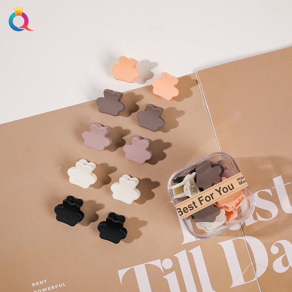 10pcs/set Mini Hair Claws Clip Crab Baby Gilrs Plastic Sweet Small Clips Hairpin Women Barrettes Headwear Accessories