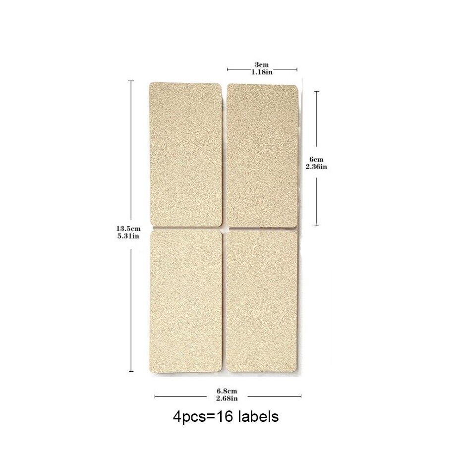 Round Rectangle Square Shape Stickers Self Adhesive Waterproof Bottles Jars Packing Decoration Label Office Index Sticker: 8