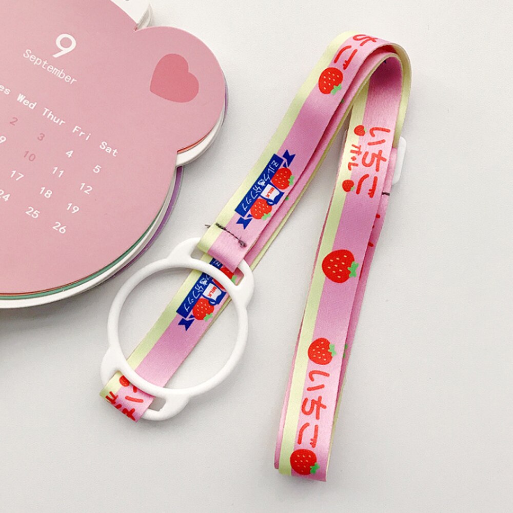 Plastic Water Bottle Tour Drinking Bottle lanyard Yakult Shape Cute Kawaii Milk Carton Shaker Bottle for Kids/Adult: 04