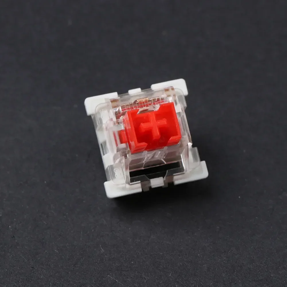Outemu Stille/Clicky Schakelaars Mechanische Toetsenbordschakelaar 3pin Smeermiddel Rgb Gaming Mx Schakelaars Lineaire Tactiele Multicolor Transparant: Kastanjebruin