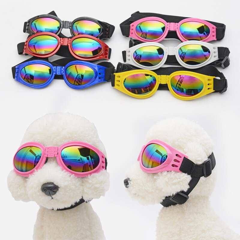Gafas de sol de para perros de compañía, lentes de sol impermeables para perros pequeños, medianos y grandes, protección UV, accesorios para mascotas, 6 colores