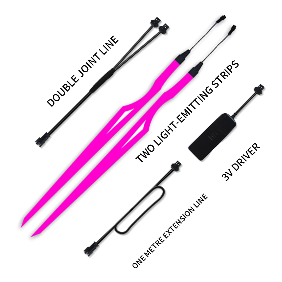 Illumina la striscia di avvertimento a portato per motocicletta con luci riflettenti multicolori Pellicola leggera Accessori per strisce per casco fai-da-te: marrone