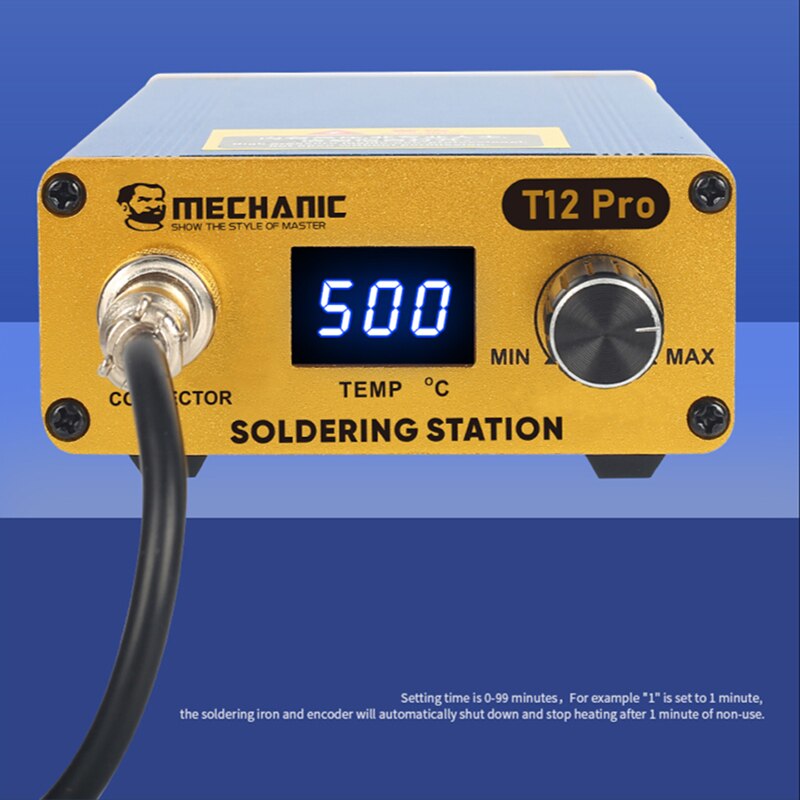 Mecánico T12 Pro pantalla digital LED antiestática, estación de soldadura de temperatura constante inteligente, control preciso de temperatura