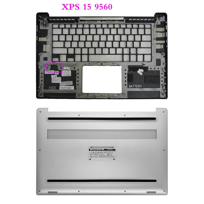 For Dell XPS 15 9560 Precision Laptop LCD Back Cover/Frame/Hinges/Palmrest Upper Top Case/Bottom Cover J83X5 0J83X5 15.6