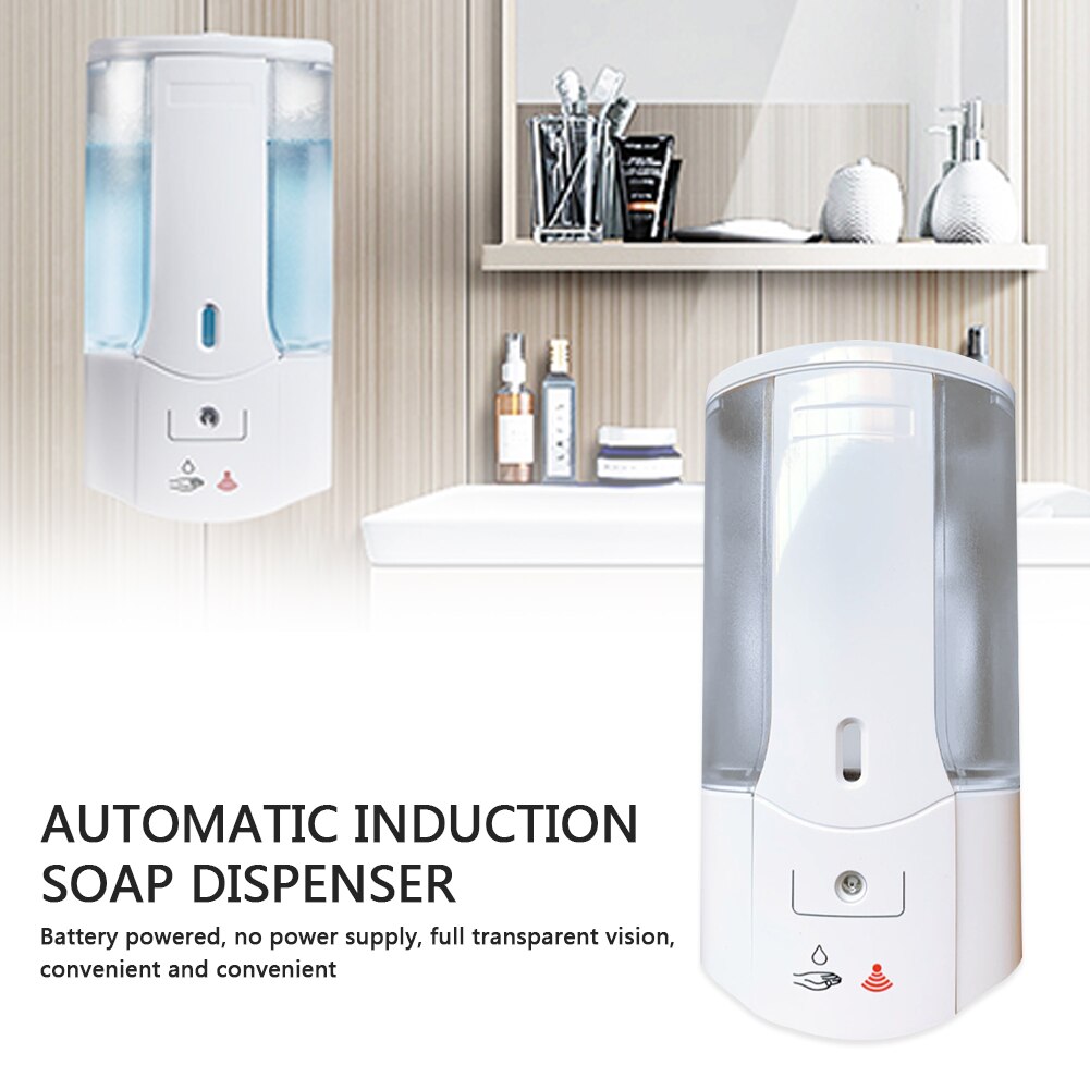 400ml Wall Mounted IR Sensor Automatic Hand Sanitizer Automatic Soap Liquid Dispenser Shampoo Lotion Shower Gel Foam Bottles