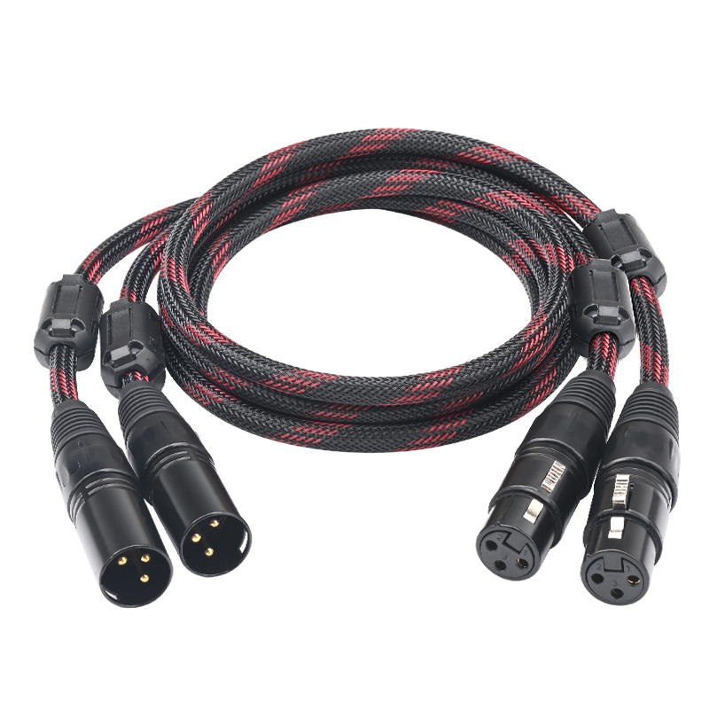 Câble audio XLR mâle vers femelle M/F ODavid, une paire, blindé pour microphone, centre commercial XLR rette