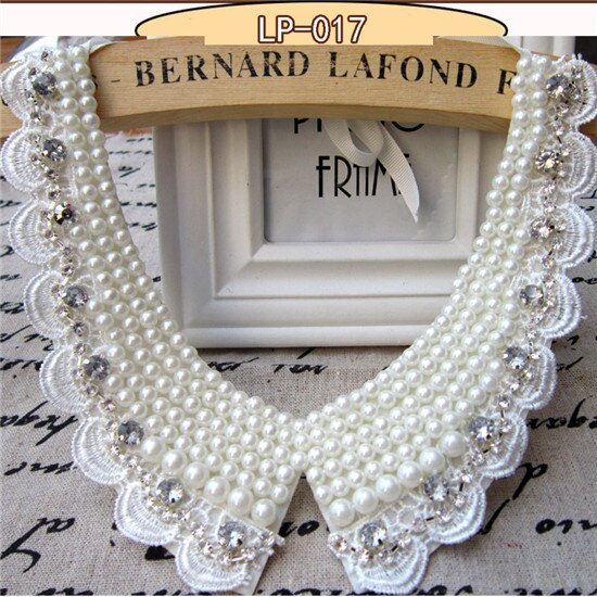 Bavoir col ras du cou collier bijoux pour femmes pour mariage déclaration détachable col femmes noir faux: LP017