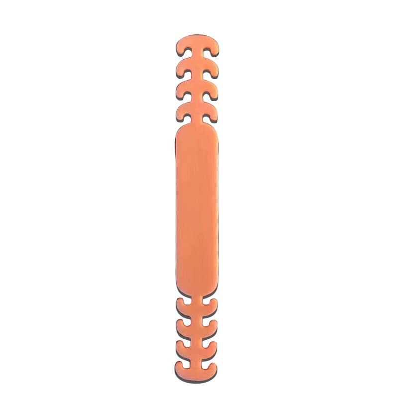 Ganchos para la oreja para mascarilla facial para niños y adultos, fijador de dolor de oídos ajustable, antideslizante, sujeción al oído, gancho de extensión para mascarilla: orange / 1pcs