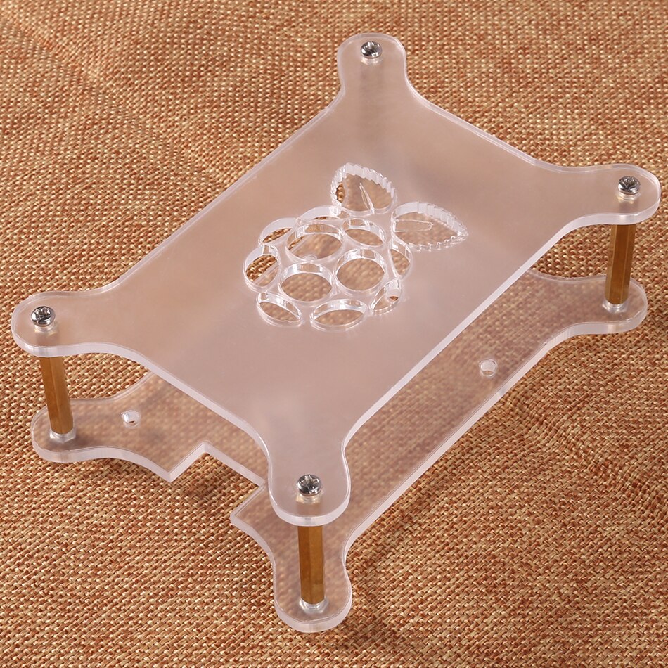 Raspberry Pi 4 Case Acrylic Case Stackable Dog Bone Box Clear Enclosure Fits Raspberry Pi 3 Model B 3B Plus 2B 4B