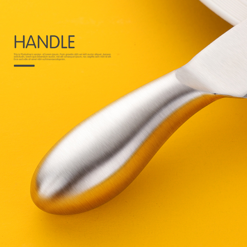 4Pcs Stainless Steel Cheese Knife Set Jam Butter Spread Cheese Slicer Cutter,Butter Knife,Spatula &amp; ForK Kitchen Tools