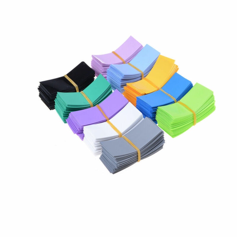 100 stück 18650 batterie verpackung PVC schrumpfen schläuche Vorgeschnittenen Vorgeschnittenen ZP