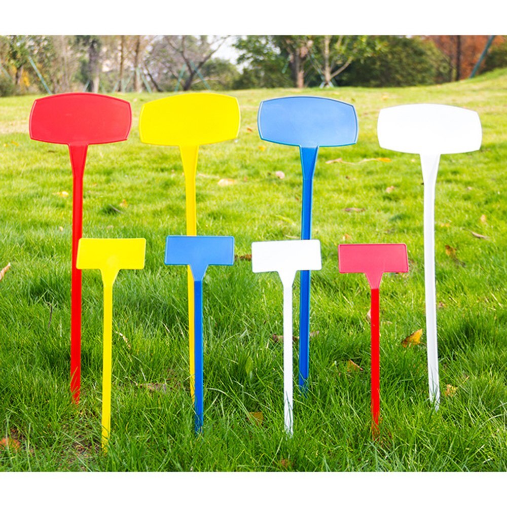 5Pcs Plastic T-Type Upturned Plant Labels Tags Mar... – Grandado