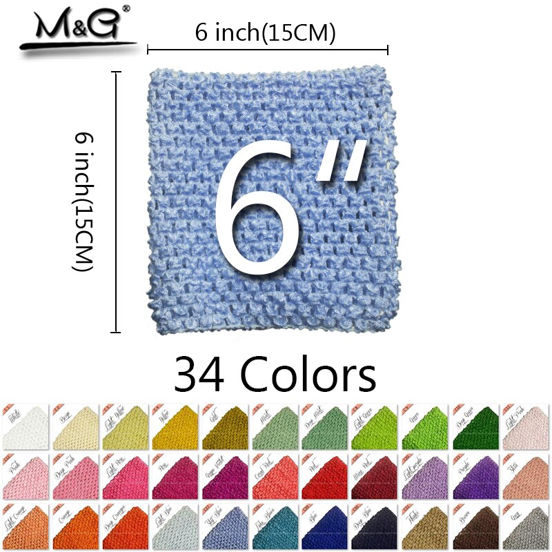 ! 34 colors 6inch 15*15CM Colourful tutu Crochet Baby Tube Tops Chest Wrap for DIY handmade tutu dress Tops