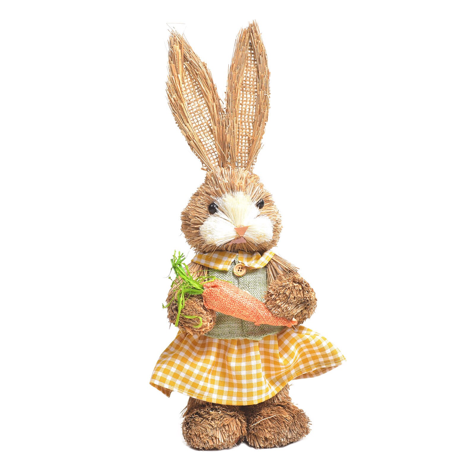 Pasen Simulatie Bunny Huis Tuin Bunny Decoratie Creatieve Stro Bunny Ornament Gesimuleerde Konijn Decor Tuin # T2G