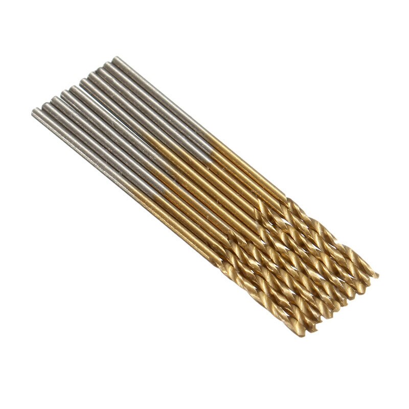 50Pcs 1Set Titanium Coated Boor Bits Hoge Snelheid Staal Boor Set Vermogen Boren Voor hout