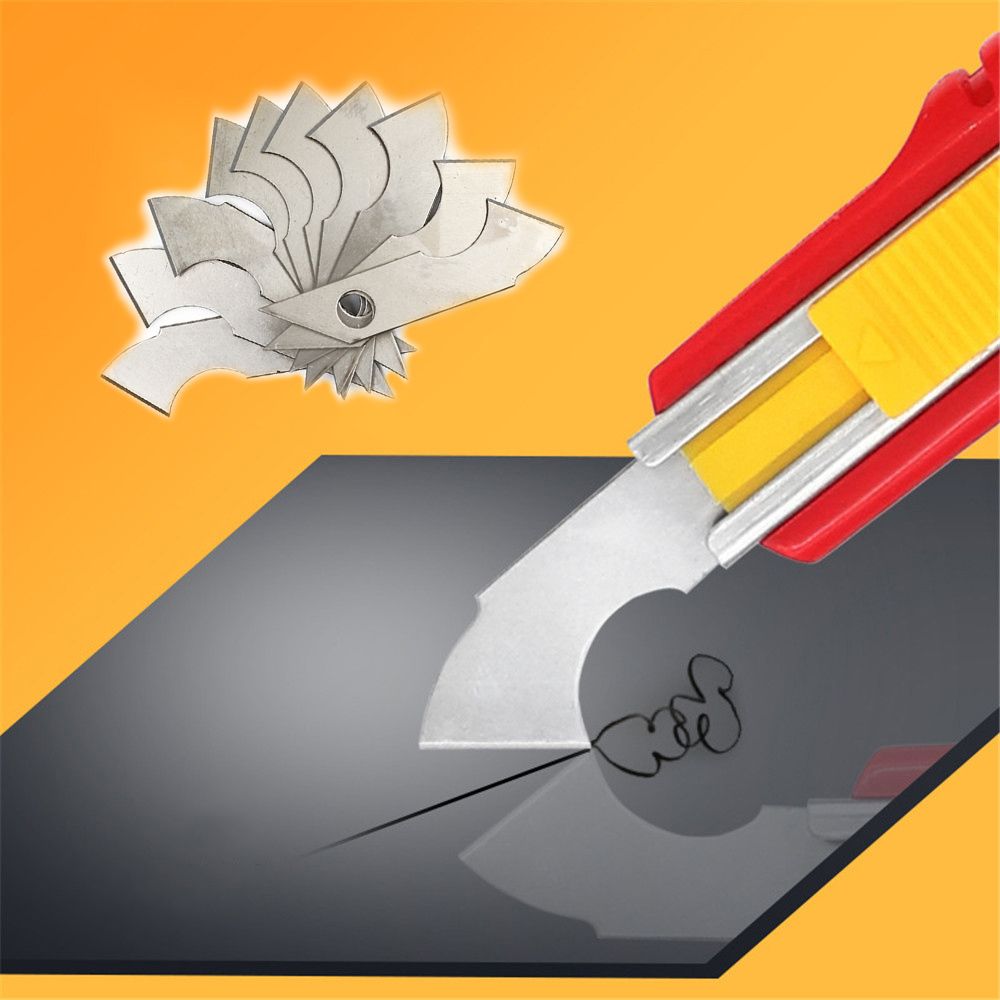 Cutting DIY ABS Plastic Sheets Cutting 10pcs Steel Blade Durable Hook Knife Acrylic Cutter Hand Tool DIY Craft