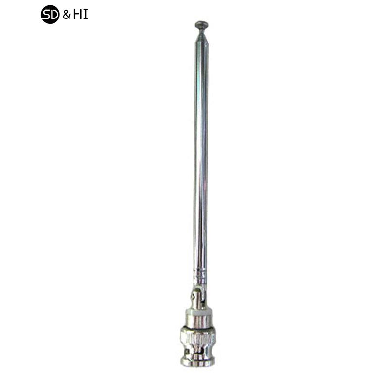 1pc 765 grad mm teleskop antenne q9 bnc stecker tragbarer fm radio scanner vhf uhf tw