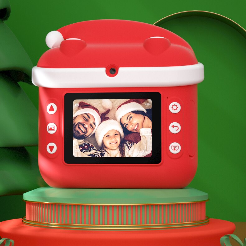 Fotocamera per bambini 1080P HD fotocamera con stampa istantanea per fotocamera per bambini fotocamera digitale con stampante giocattoli di carta fotocamera per regali di compleanno