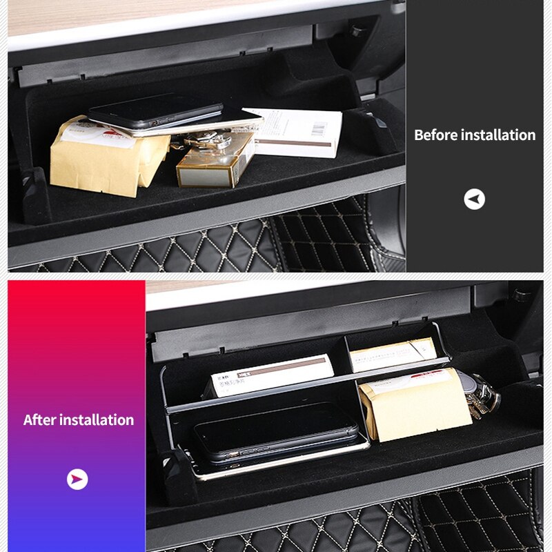QASULER Boîte Rangement Console Centrale VW Taigo Nivus – Organisateur Accoudoir Bleu – 2021-2024