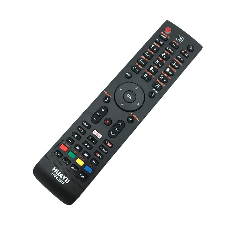 UNIVERSAL SMART TV Remote Controller for SASSIN SINGER SONAR SUPRA SANSUI SUPER GENERAL STAR-X STARIFE STARLIFE STAR
