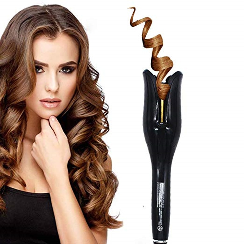 Automatische haarkrultang air spin & n curl 1 inch keramische roterende krultang voor alle haartypes met haarclips reinigingstool