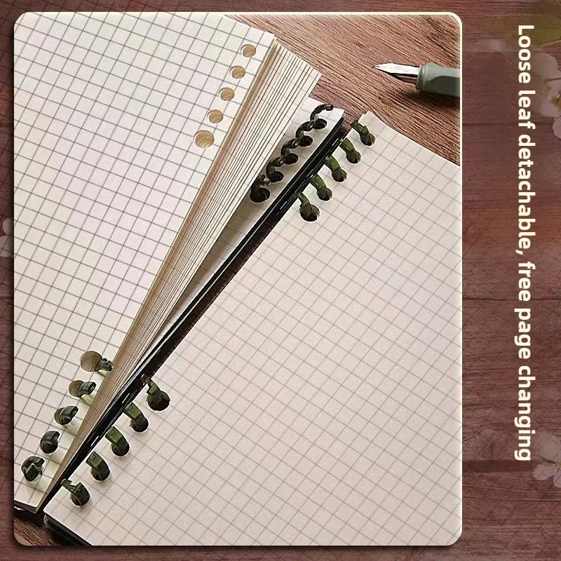 Flip Notepad Grid Notebooks B5 Diary Leaf Notebook Sketch Book Stationery Journal Writing Pads Office School Supplies