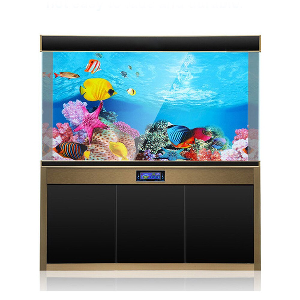 Aquarium Background Poster Aquarium Decoration Landscape Sticker Poster Fish Tank 3D Painting Sticker Aquarium Accessories