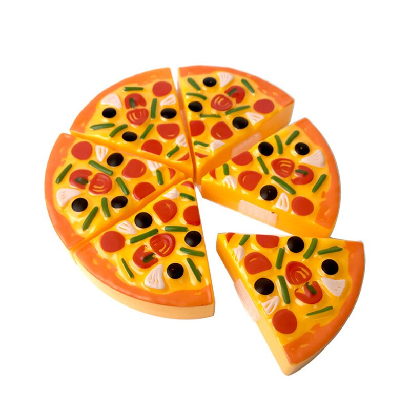 16*16 Cm Mini Voedsel Nep Pizza Speelgoed Kids Pretend Play Snijden Plastic Verjaardagstaart Set Goederen Voor Meisjes jongens Keuken Partij Speelgoed