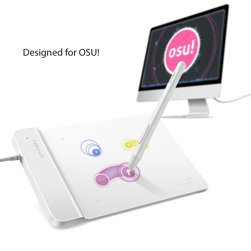 XP-Pen G430S Digital Tablet 6 x 4 inch Graphic Drawing Tablet with USB cable for OSU! with Battery-free stylus-8192 levels