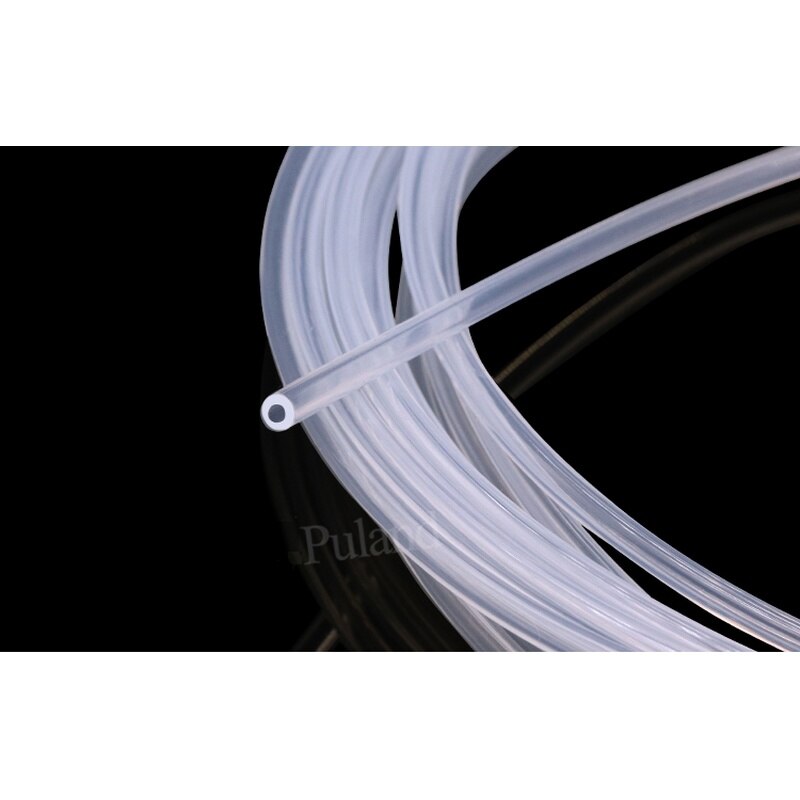 Transparent ID 1.6mm x 4.8mm OD Thickness 1.6mm Peristaltic Pump Silicone Hose Food Grade Soft Flexible Pipe Water Connector
